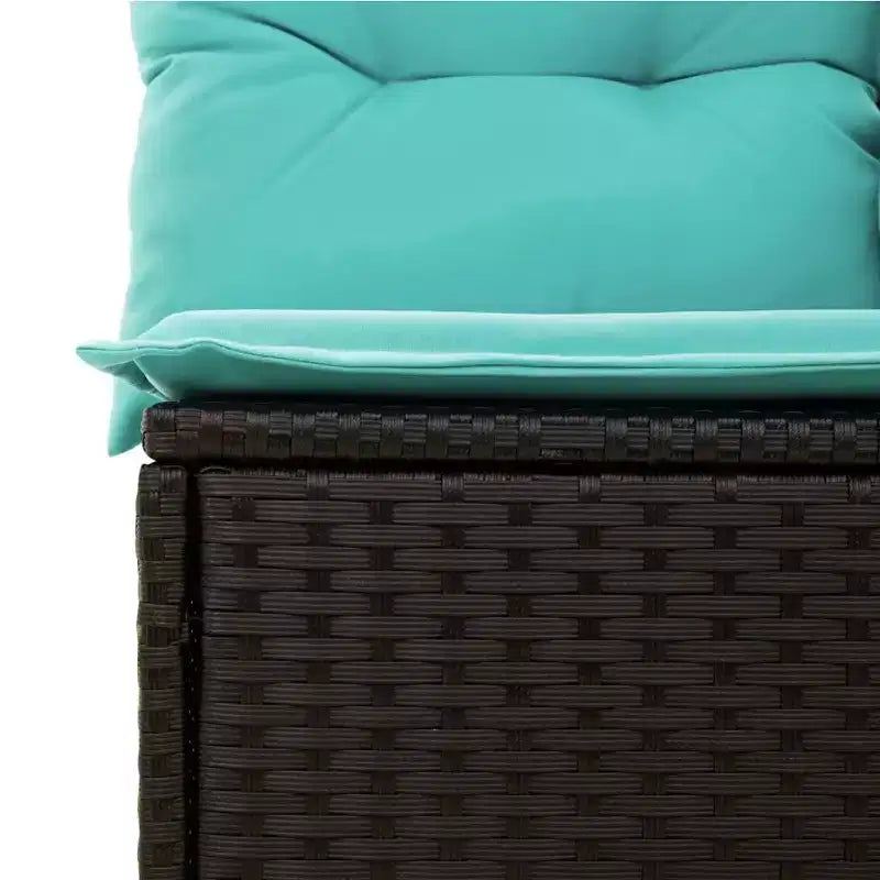 vidaXL Ensemble de canapés de jardin 13 pièces avec coussins résine tressée noir