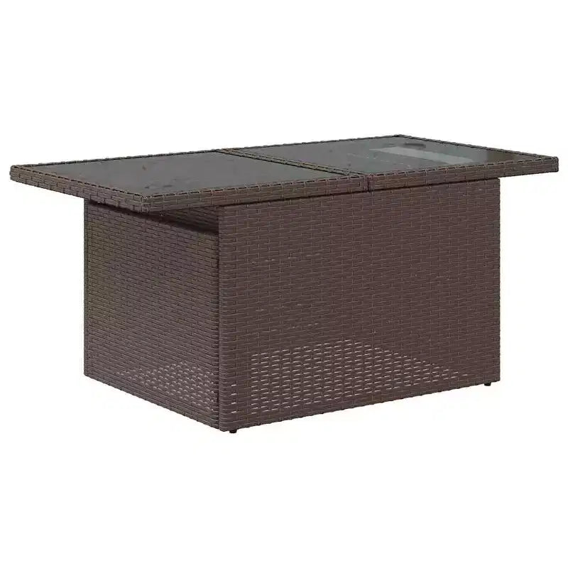 vidaXL Salon de jardin avec coussins, modulable, 6 pièces, résine tressée