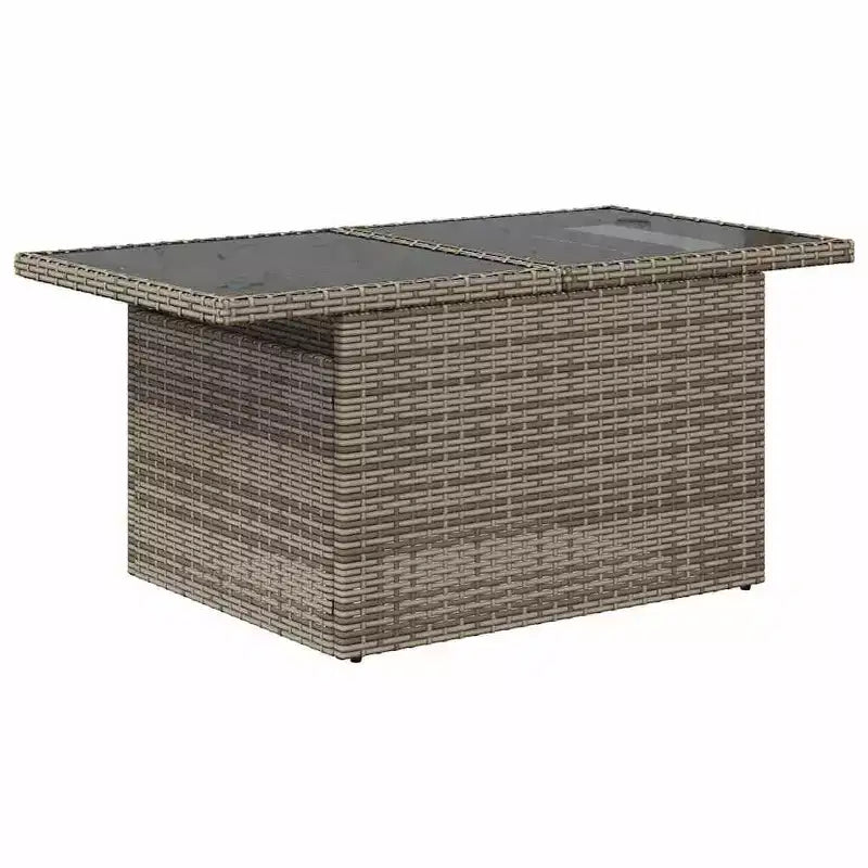 vidaXL Salon de jardin 8 pièces avec coussins résine tressée