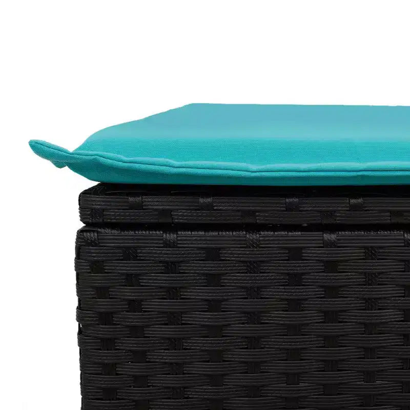 vidaXL Salon de jardin 5 pièces avec coussins en résine tressée