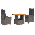 vidaXL Patio Dining Set with Cushions