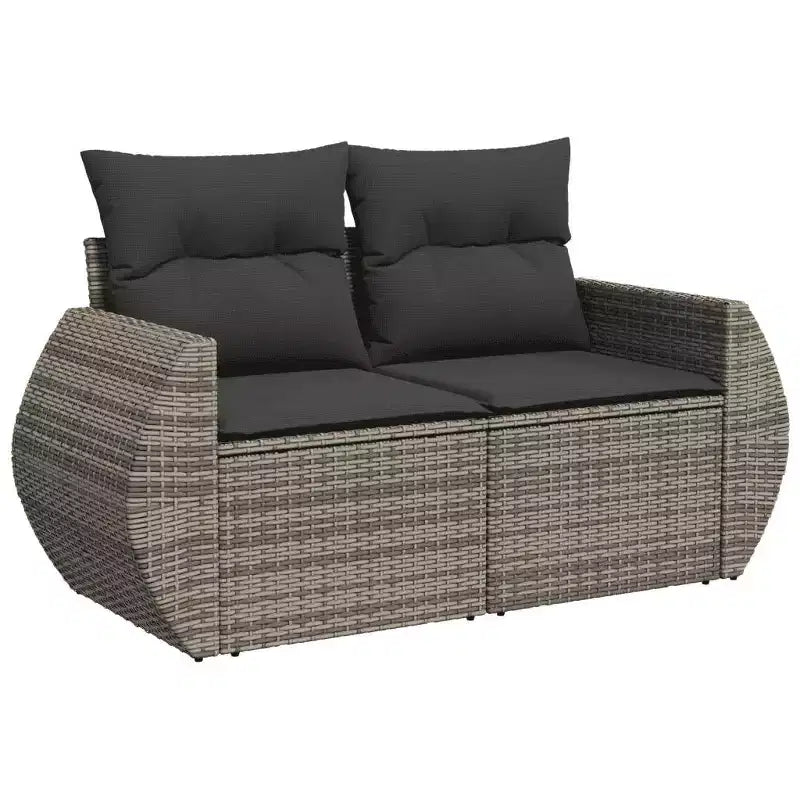 vidaXL Salon de jardin avec coussins et table en différents coloris