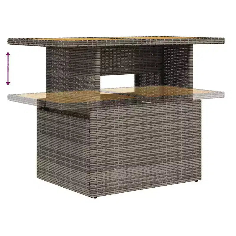 vidaXL Salon de jardin avec coussins et table en différents coloris
