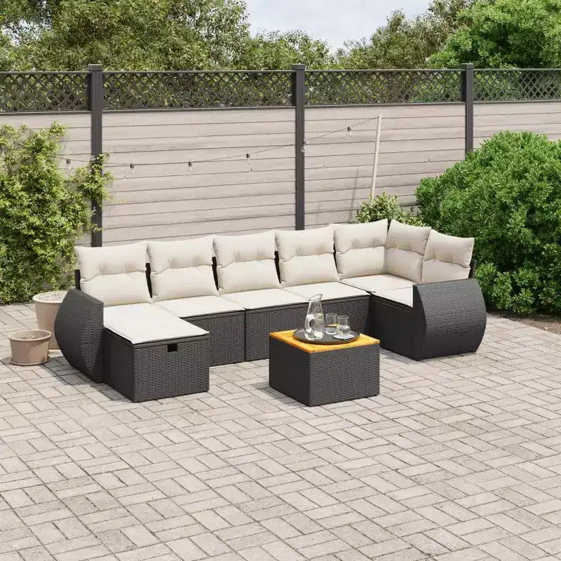 vidaXL Salon de jardin avec coussins de différentes couleurs