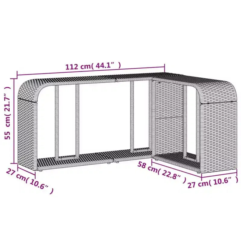 vidaXL Salon de jardin modulaire avec coussins en différentes couleurs