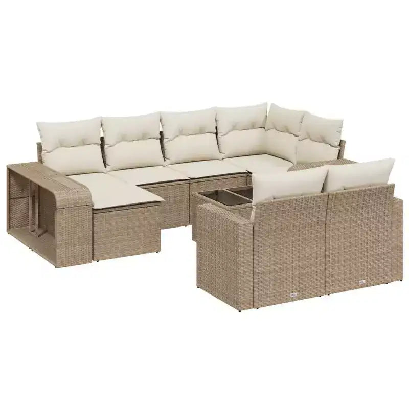 vidaXL Salon de jardin modulaire avec coussins en différentes couleurs