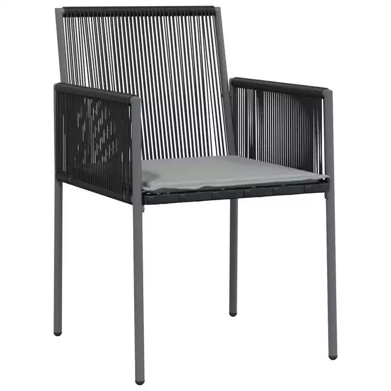 vidaXL Ensemble repas de jardin en résine tressée avec coussins - Moderne et