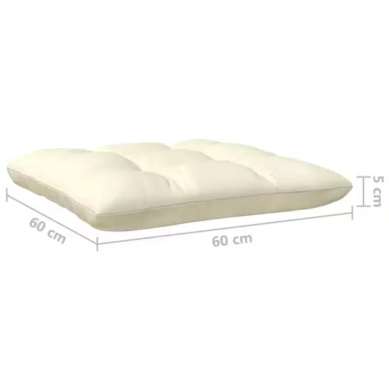 vidaXL Salon de jardin en pin massif avec coussins, multicolore