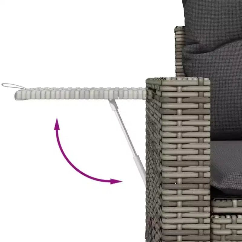 vidaXL Ensemble de canapé de jardin modulable avec coussins de différentes couleurs
