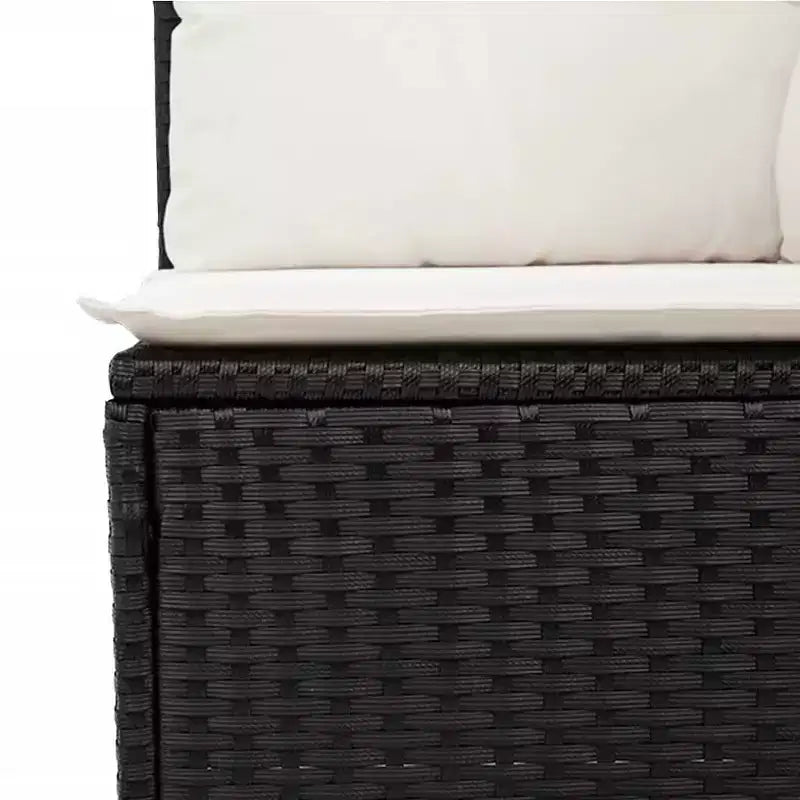 vidaXL Salon de jardin avec coussins - Mobilier d'extérieur moderne en résine tressée