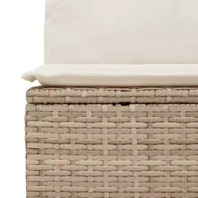 vidaXL Salon de jardin avec coussins - Mobilier d'extérieur moderne en résine tressée