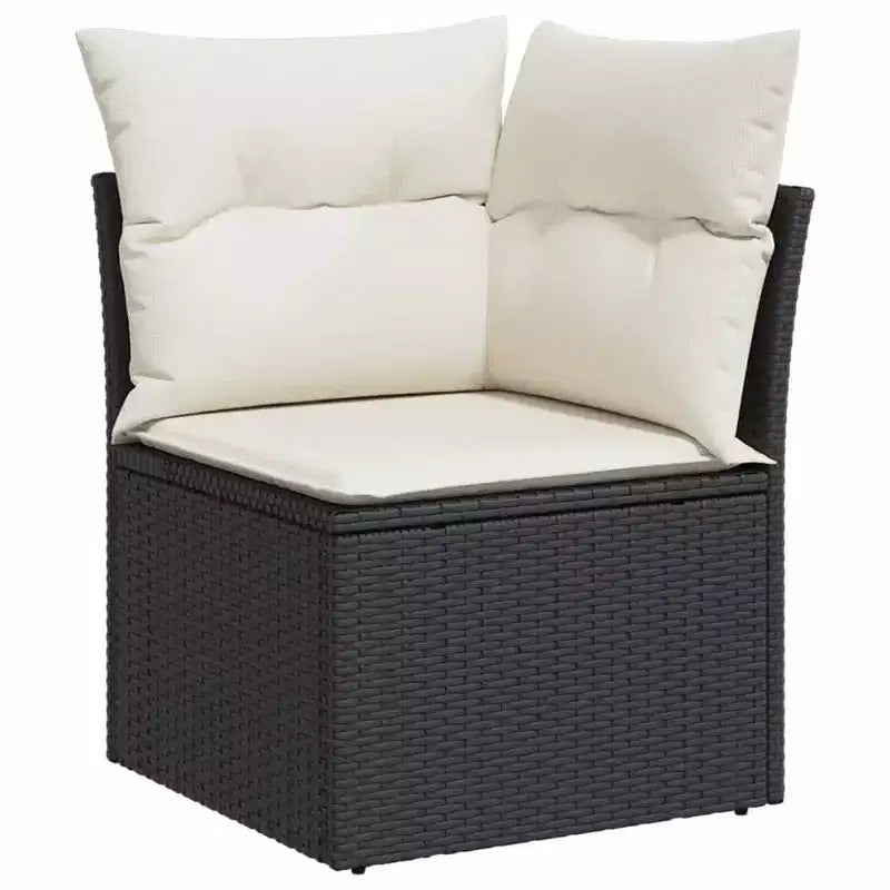 vidaXL Salon de jardin 12 pièces avec coussins en résine tressée gris