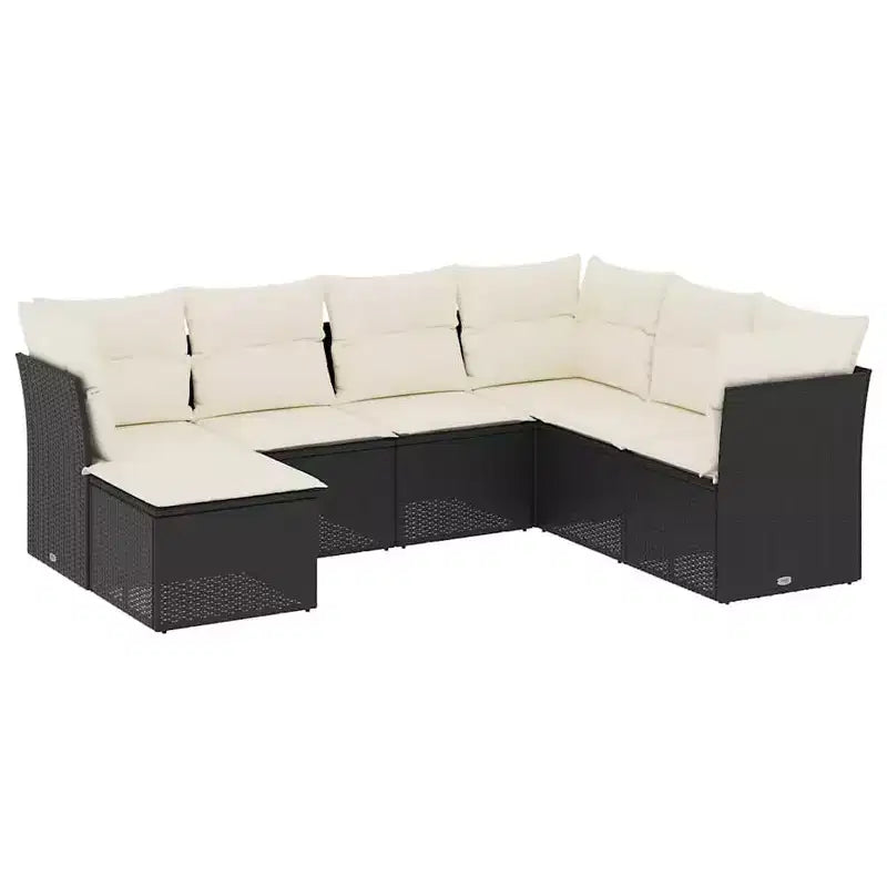 vidaXL Modular Garden Sofa Set with Cushions in Various Colors