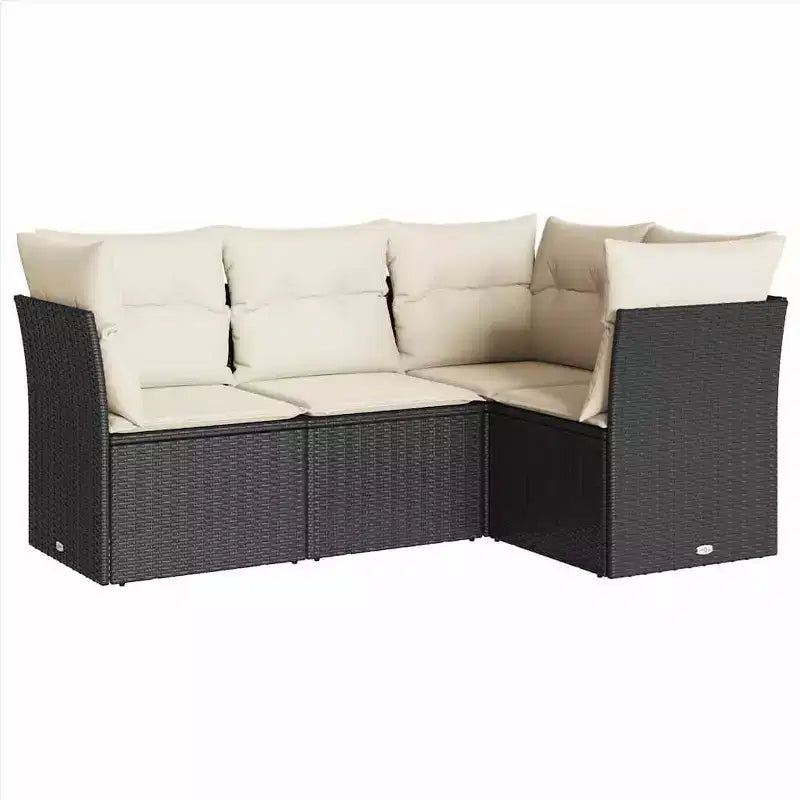 vidaXL Modular Outdoor Sofa Set with Cushions and Storage