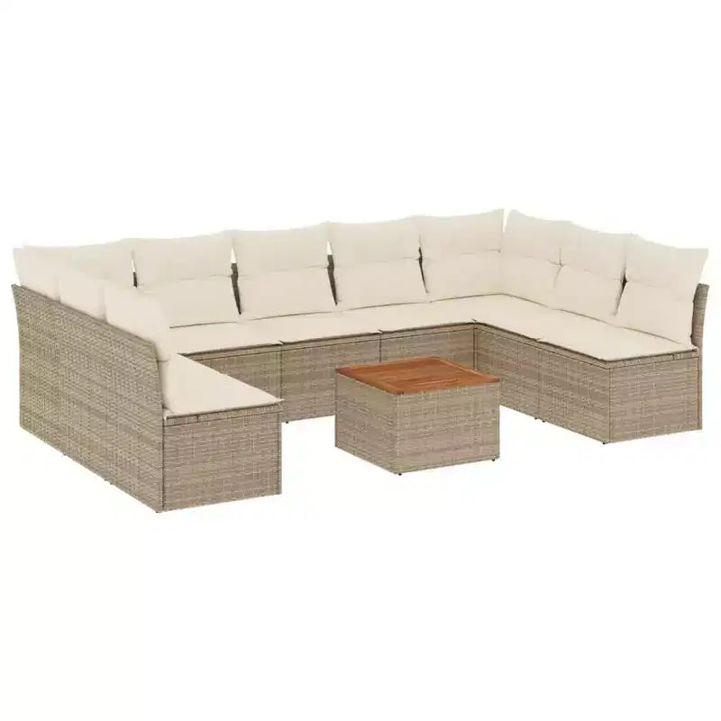 vidaXL Garden Sofa Set PE rattan Large Modular Garden Sofa Set