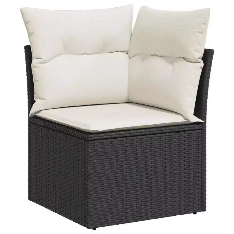 vidaXL Ensemble de canapés de jardin modulaires en rotin synthétique avec coussins
