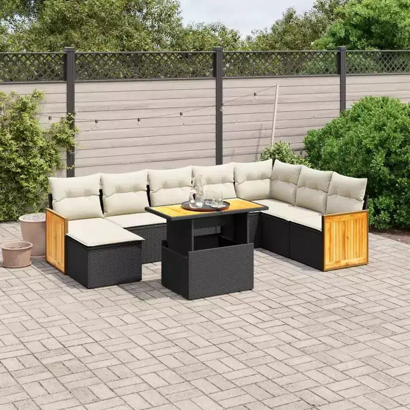 vidaXL Salon de jardin modulaire avec coussins en plusieurs couleurs