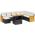 vidaXL Modular Garden Sofa Set with Cushions in Multiple Colors