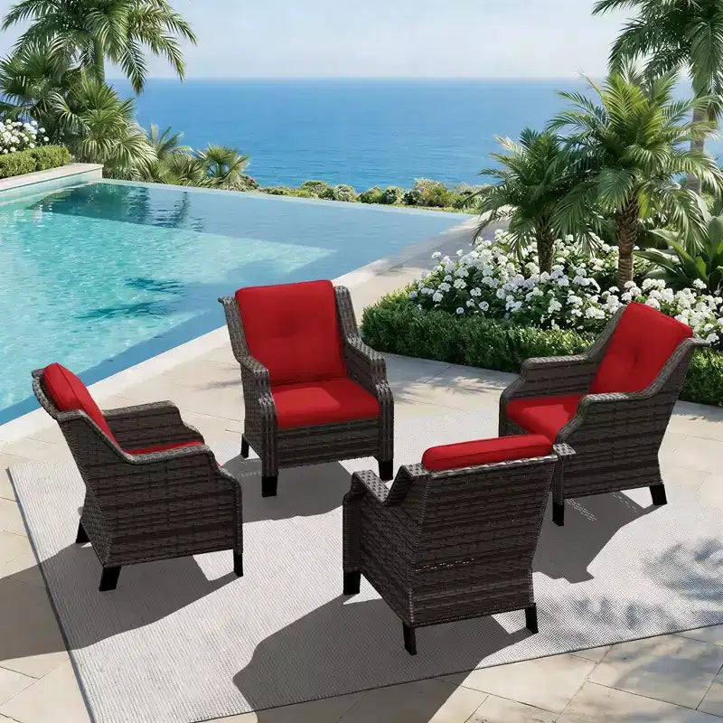 Chaise longue d'extérieur modulable UPTIOT avec capacité de charge de 158 kg