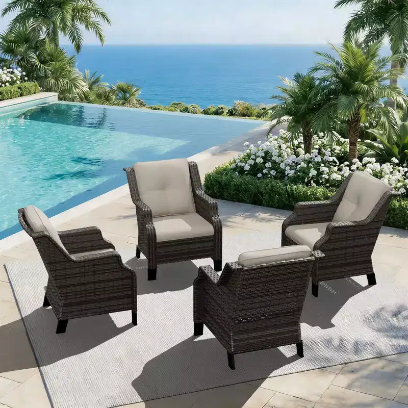 Chaise longue d'extérieur modulable UPTIOT avec capacité de charge de 158 kg