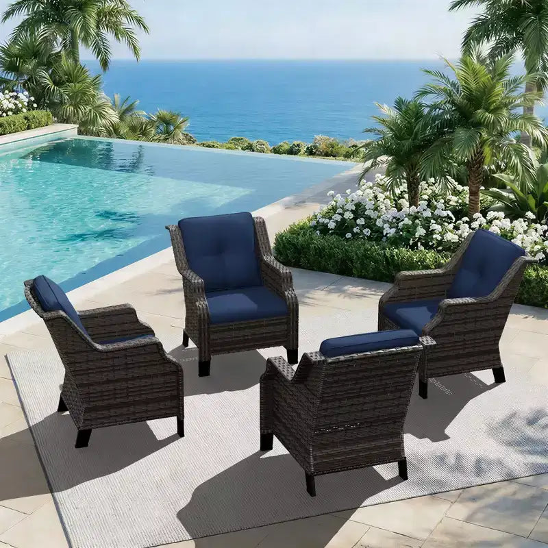 Chaise longue d'extérieur modulable UPTIOT avec capacité de charge de 158 kg