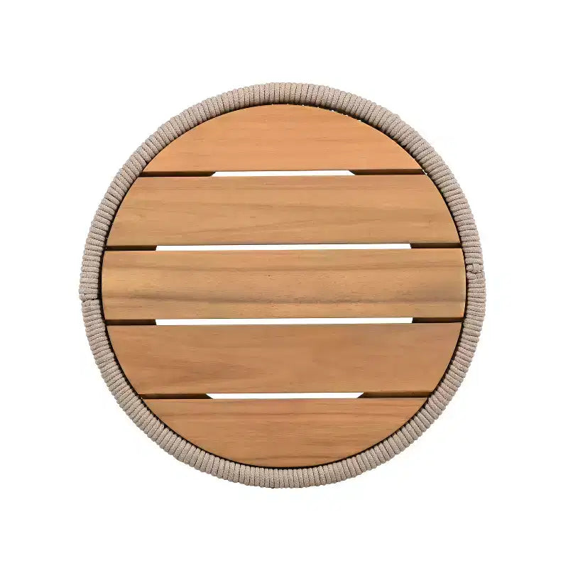 Ensemble de conversation d'extérieur pivotant ModernLuxe 2 ou 3 pièces, chaises pivotantes en rotin et bois d'acacia, ensemble de meubles de patio pour petits espaces