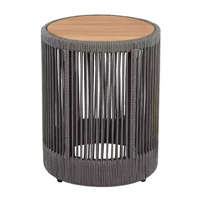 Ensemble de conversation d'extérieur pivotant ModernLuxe 2 ou 3 pièces, chaises pivotantes en rotin et bois d'acacia, ensemble de meubles de patio pour petits espaces