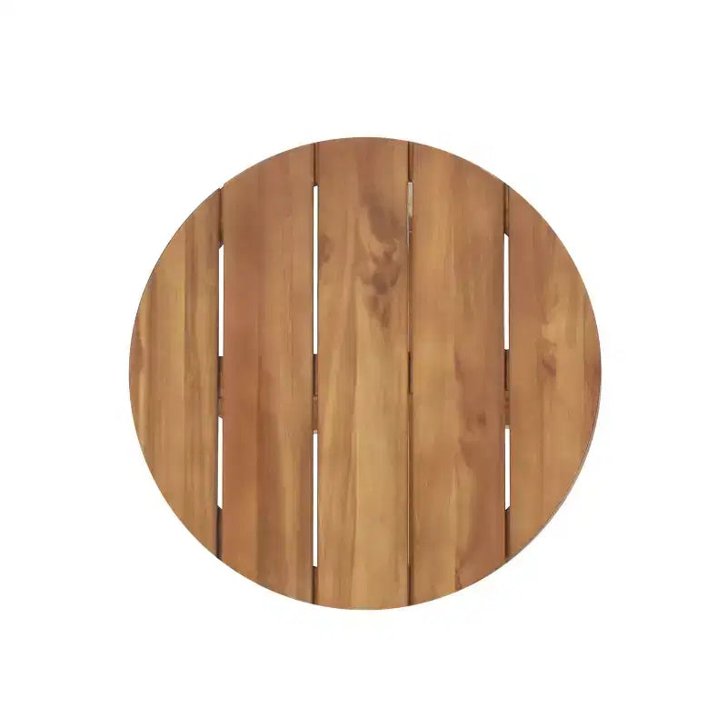 Christopher Knight Home Orin Ensemble de conversation de patio rustique 3 pièces en bois d'acacia avec coussins épais