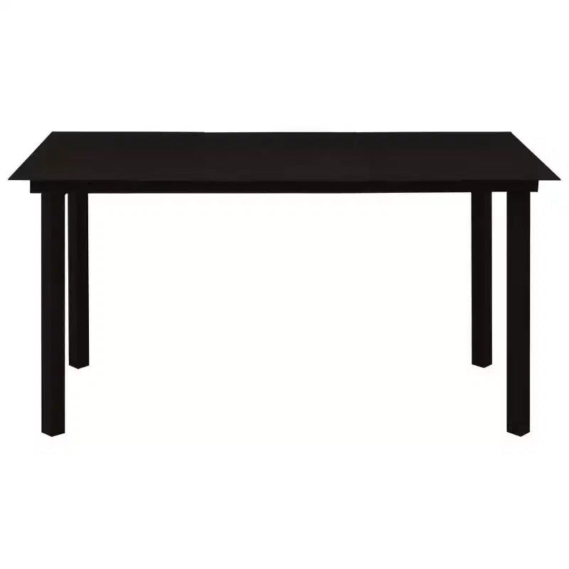 vidaXL Ensemble de salle à manger Noir Verre Standard Durable