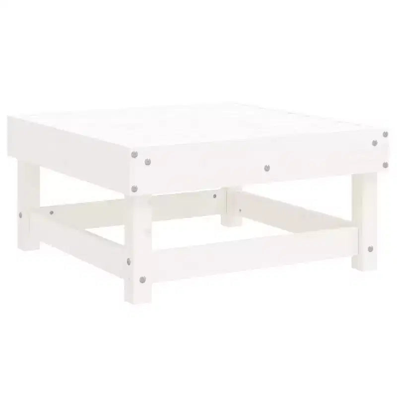 vidaXL Salon de jardin modulaire blanc en pin massif grand format