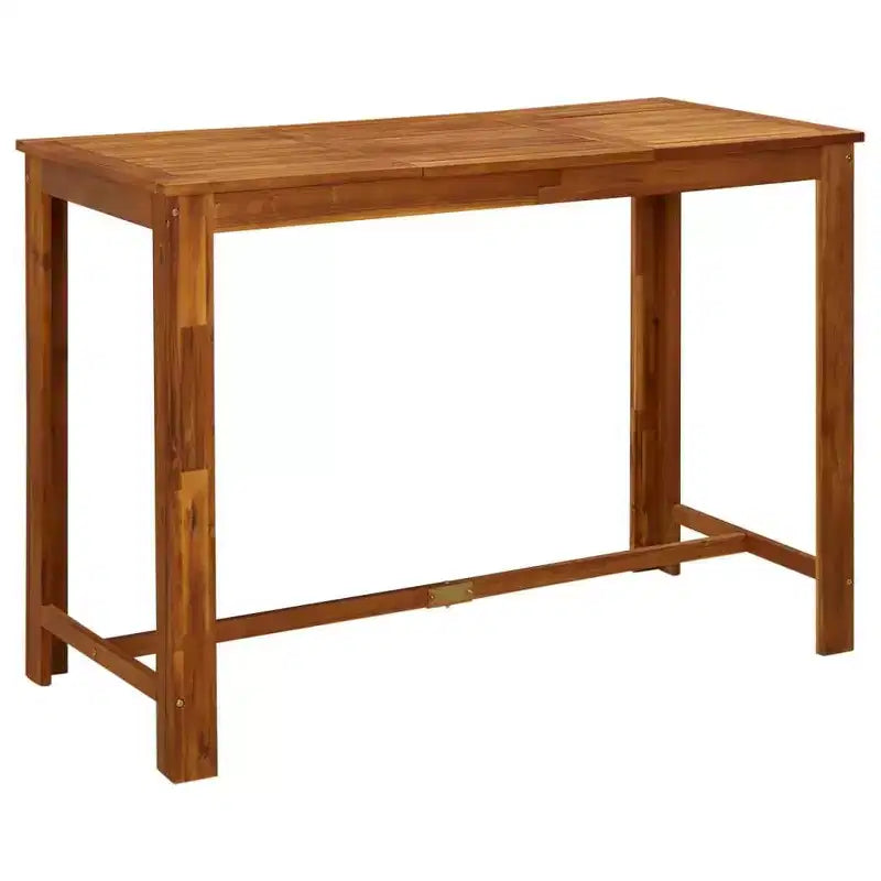 vidaXL Ensemble de bar de jardin Bois naturel Bois d'acacia massif avec une finition huilée
