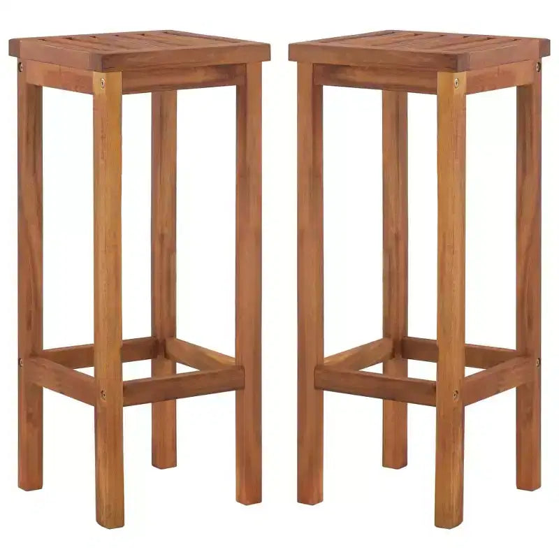 vidaXL Ensemble de bar de jardin Bois naturel Bois d'acacia massif avec une finition huilée