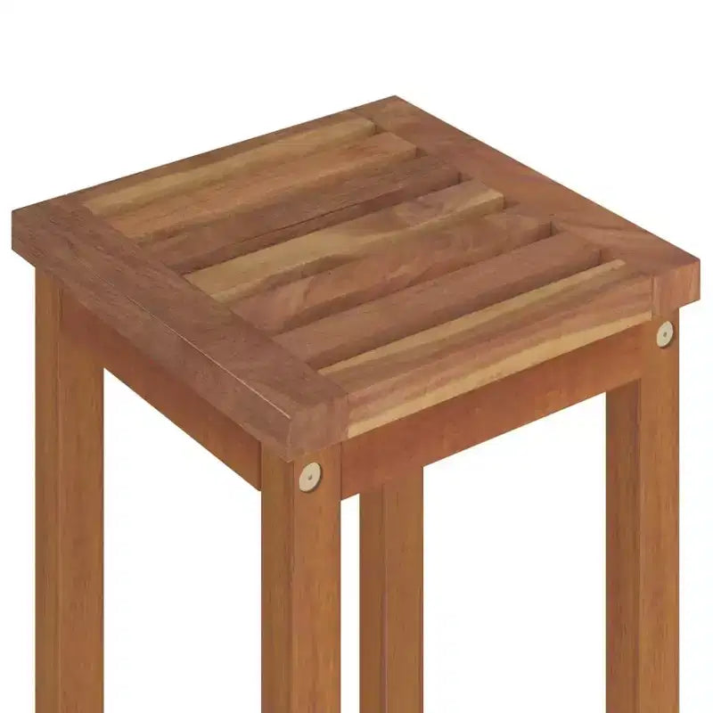 vidaXL Ensemble de bar de jardin Bois naturel Bois d'acacia massif avec une finition huilée