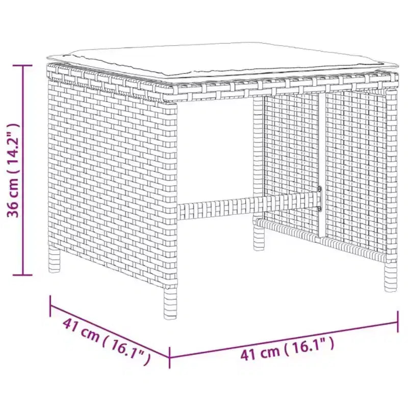 vidaXL Mobilier de salle à manger d'extérieur 12 pièces gris résine tressée 13 pièces pliable