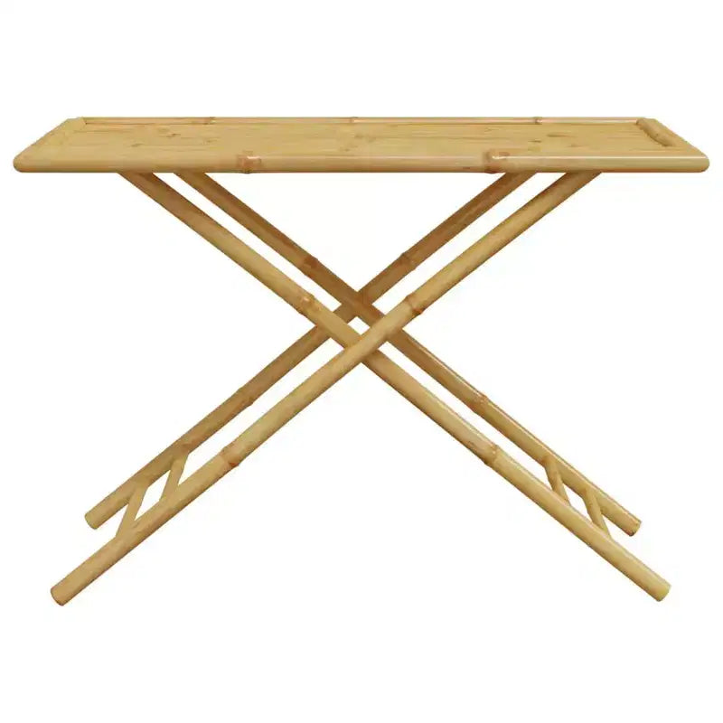 vidaXL Ensemble de salle à manger de jardin Bambou naturel Bambou Moyen Pliable