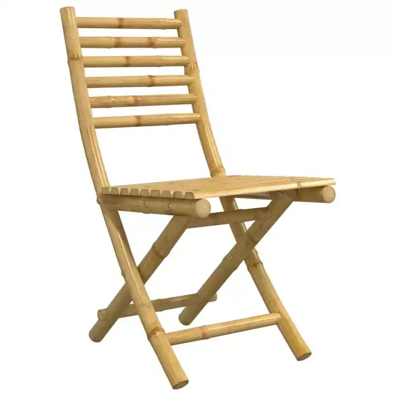 vidaXL Ensemble de salle à manger de jardin Bambou naturel Bambou Moyen Pliable