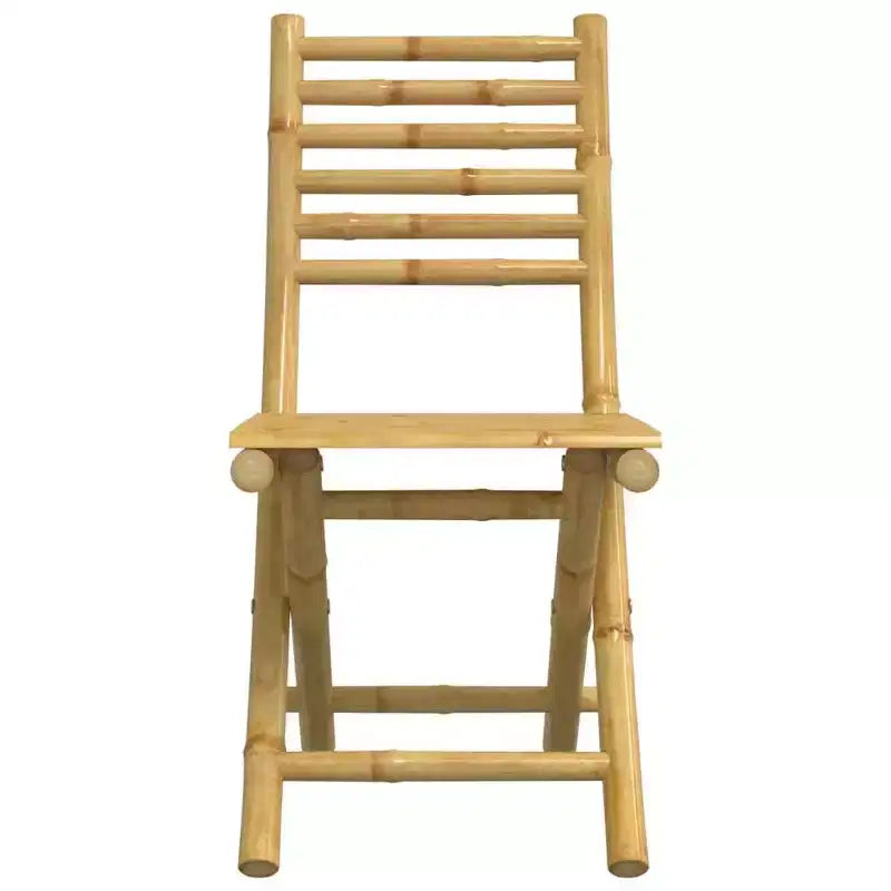 vidaXL Ensemble de salle à manger de jardin Bambou naturel Bambou Moyen Pliable