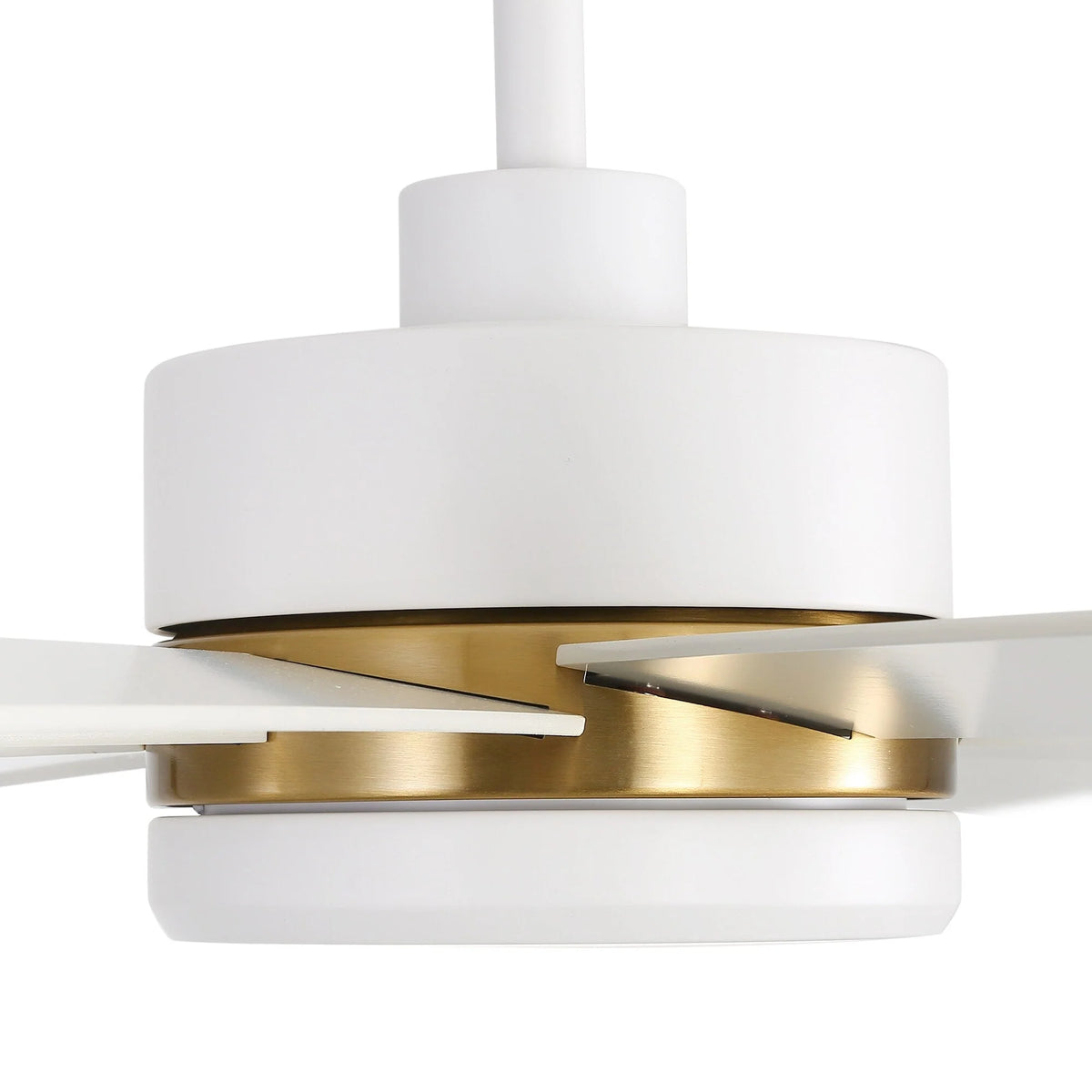 Ventilateur de plafond de 65 pouces à 8 pales noires avec lumière LED et télécommande
