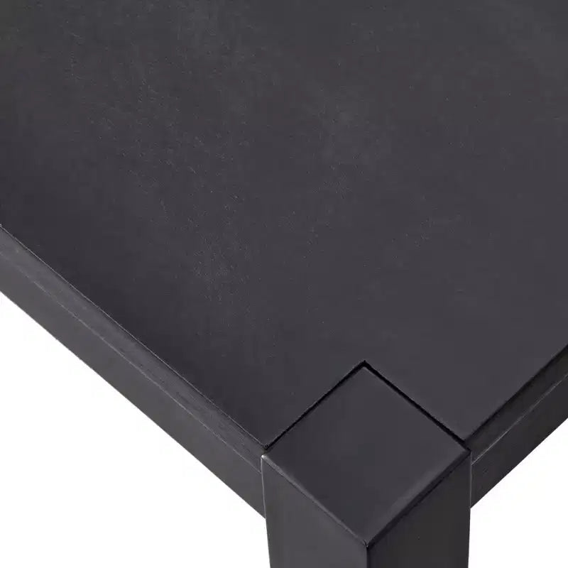 Modern Farmhouse Rectangular Dining Table Black Driftwood Seats 6