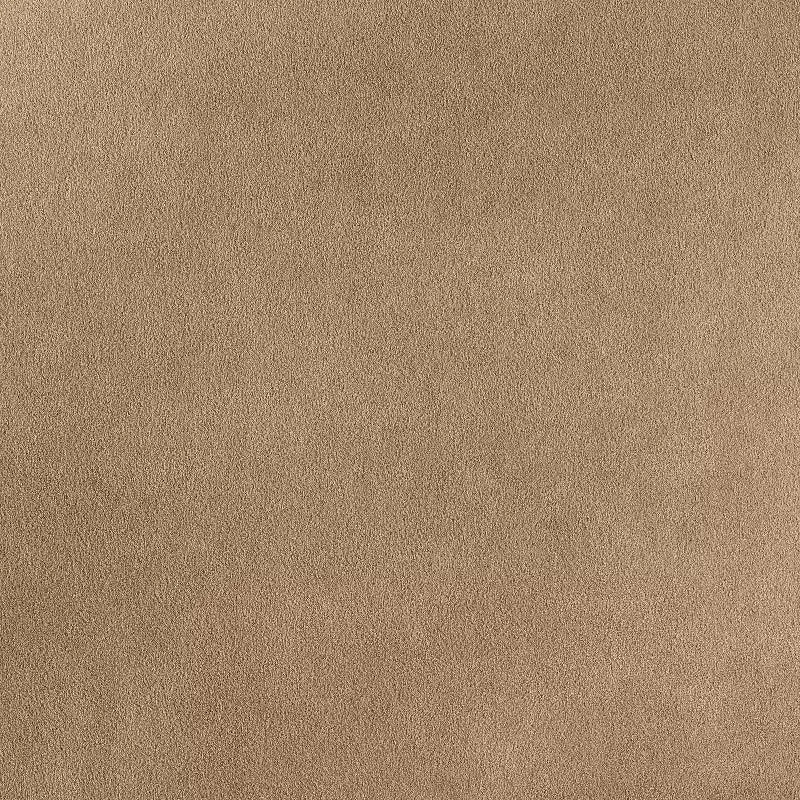 Turned Leg Velvet Accent Chair Tan