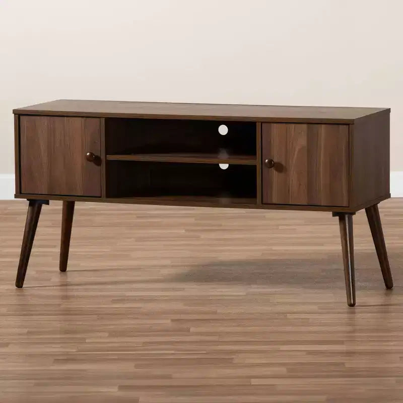 22" Industrial End Table Solid Mango Wood with Black Metal Frame