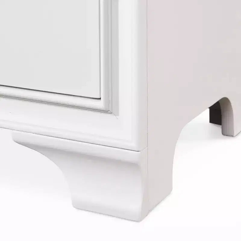 1-Drawer Nightstand with USB Charging White