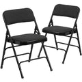 2-Pack Home & Office Party Events Fabric Padded Metal Folding Chair