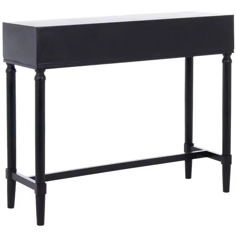 2-Drawer Console Table Pine Frame Transitional Style