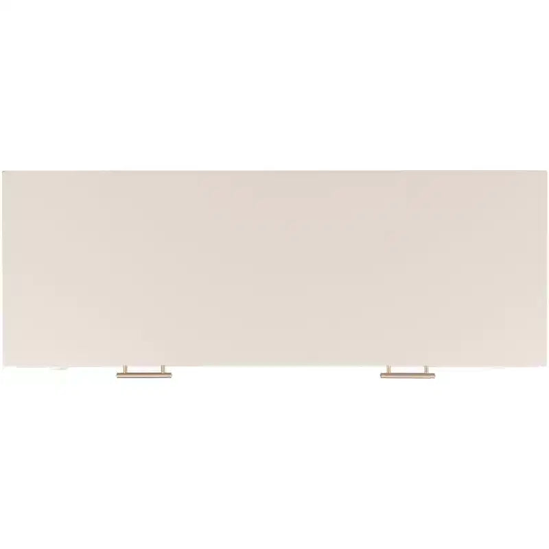 2-Drawer Console Table Pine Frame Transitional Style