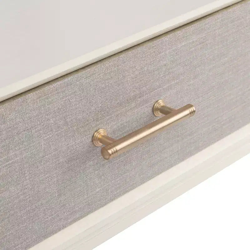 2-Drawer Console Table Pine Frame Transitional Style