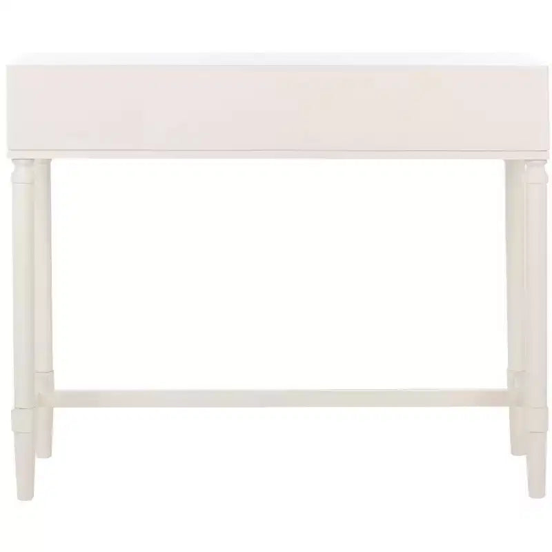 2-Drawer Console Table Pine Frame Transitional Style