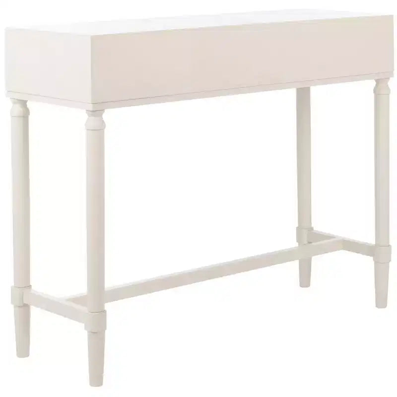 2-Drawer Console Table Pine Frame Transitional Style