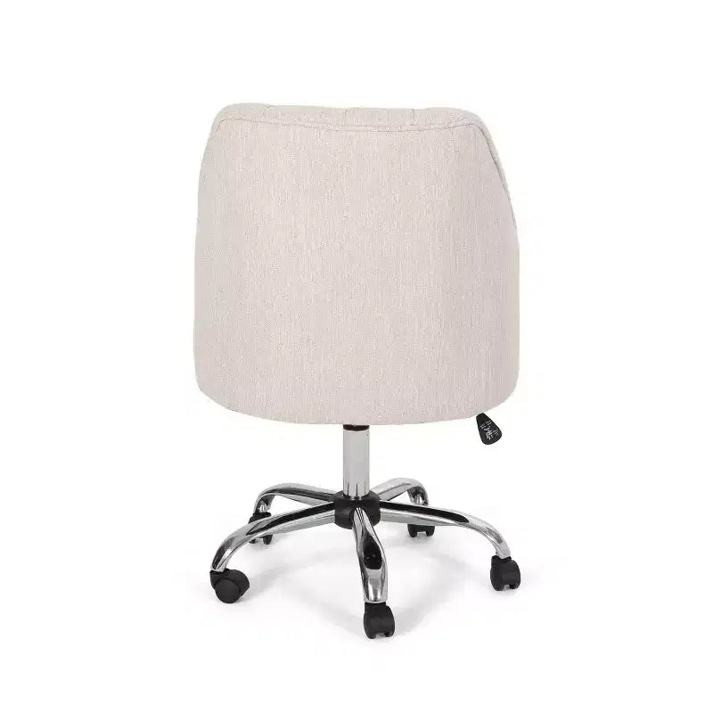 Tufted Home Office Chair with Swivel Base Adjustable Height