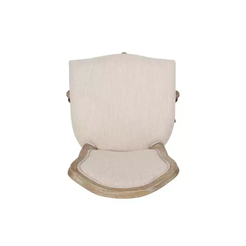 French Country Upholstered Swivel Office Chair